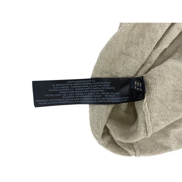 Massimo Dutti Womens Sweater Linen S Small Drop shoulder boat neck 5756/769 NWT - Picture 6 of 14